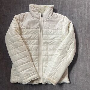 The North Face Reversible Mossbud Swirl Fleece Jacket Girls’ Size M
